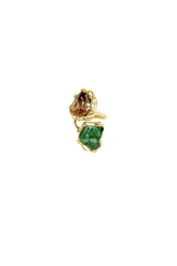 CHUNKY TWO-STONE CRYSTAL RING