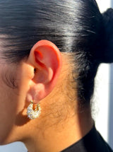GLASS MINI HOOPS