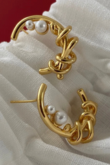 IRREGULAR PEARL EARRINGS