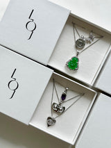 Each set comes with standard chain lengths: 16" chain/ 18" chain/ 20" chain.    Pendant options are:   Dainty Smily, Mini Butterfly, F*CK, Pave Crescent, Amethyst, Evil Eye, Fortune Cookie, Sapphire Evil Eye, Silver Zodiac, Mary Jane, Evil Eye Heart, Chrome Boobs, Crucifix, Starburst Evil Eye, Round Crescent Evil Eye, Jade Butterfly, Silver Teddy, Jade Dragon, Jade Mini Buddha, Pave Sword, Large Crystal Cross, Ankh, Large Jade Buddha.