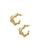 Gold-irregular-hoops-Layers-of-Jewelry