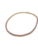 Pink-Tennis-Necklace-Layers-of-Jewelry