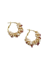 Rose-Quartz-Hoops-Layers-of-Jewelry