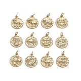 ASTRO LAYERS BOX, Jewelry with Initial necklace, Angel number, Double-sided Zodiac/Constellation pendant with chain